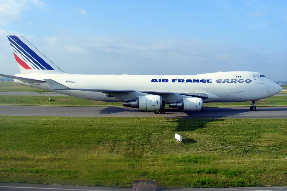 Air France Cargo Boeing 747-428ERF F-GIUC at Paris Charles de Gaulle Airport, France, June 2010.